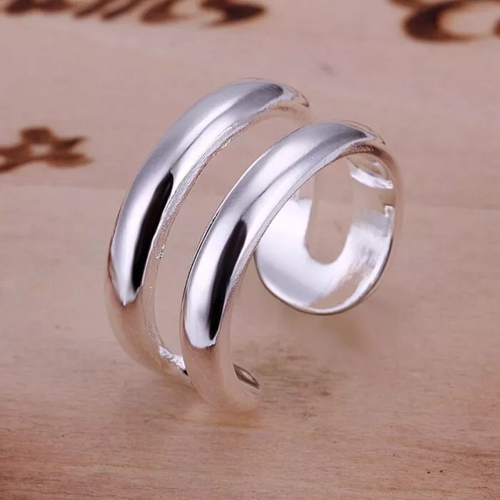 925 SS 2 in 1 Ring - Picture 2 of 3